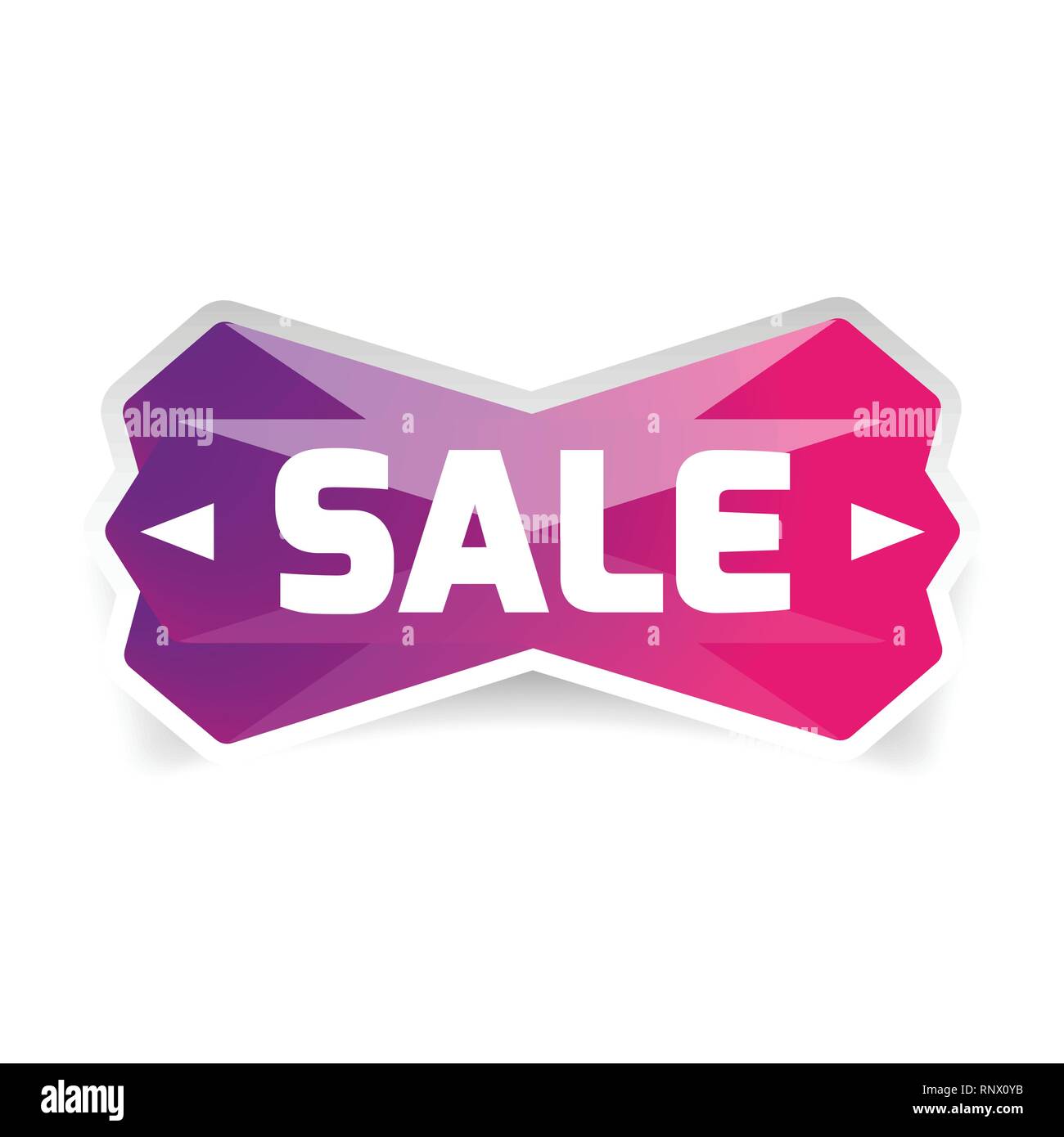 Bouton vente poly bas Illustration de Vecteur