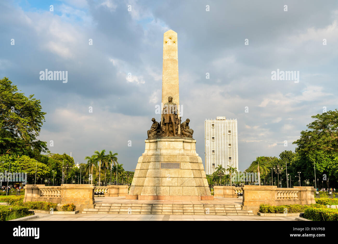 Le Monument à Rizal Rizal Park - Manille, Philippines Banque D'Images