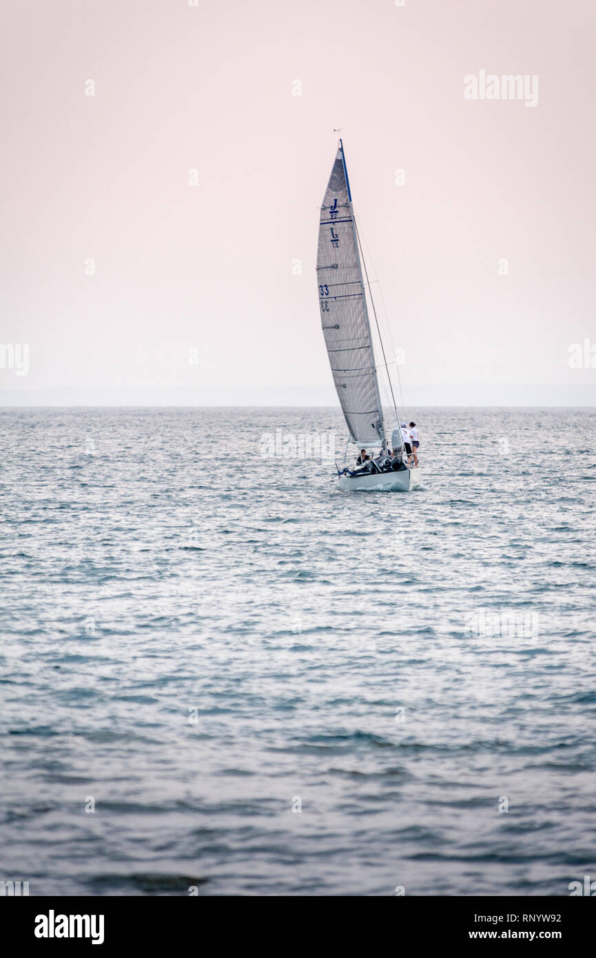 Location de bateaux sur le lac Ontario Banque D'Images