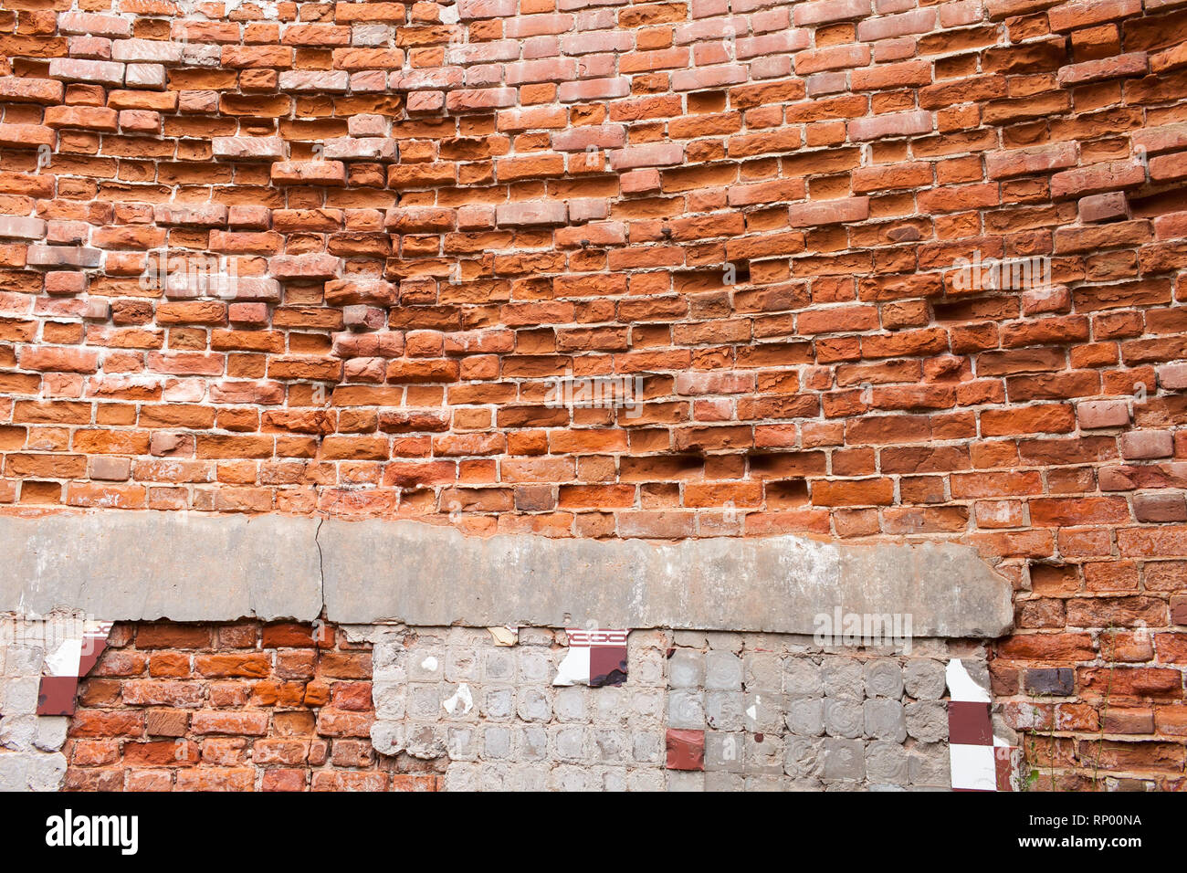 Mur de brique Old grunge background Banque D'Images