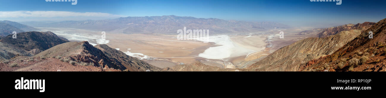 Tôt le matin, vue panoramique à partir de l'avis de Dantès à environ au nord, la Death Valley National Park, California, United States. Banque D'Images