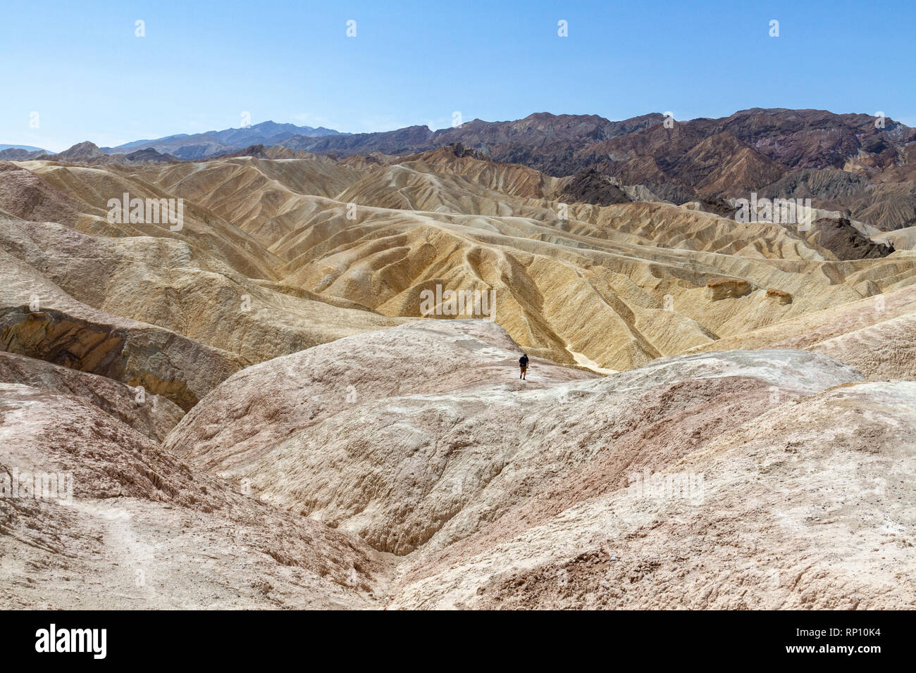 Zabriskie Point, Death Valley National Park, California, United States. Banque D'Images