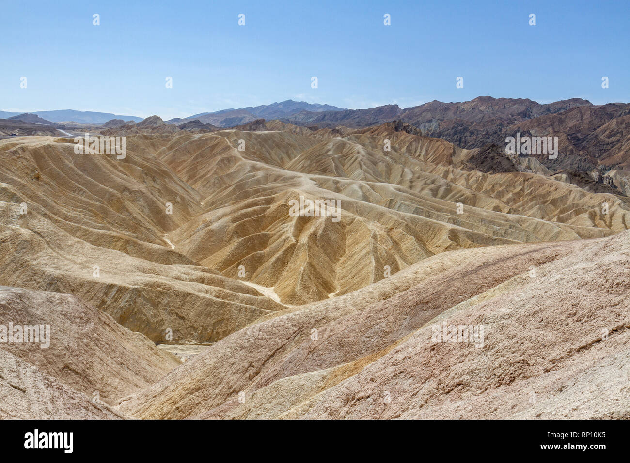 Zabriskie Point, Death Valley National Park, California, United States. Banque D'Images