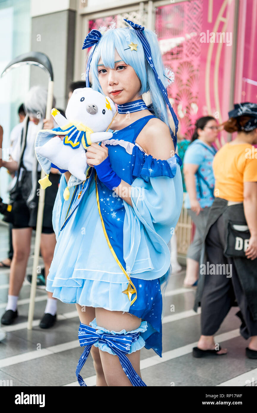 Images de l'incroyable Cosplay thaïlandais les filles et les garçons à la Japan Expo 2019 à Bangkok en Thaïlande. Banque D'Images