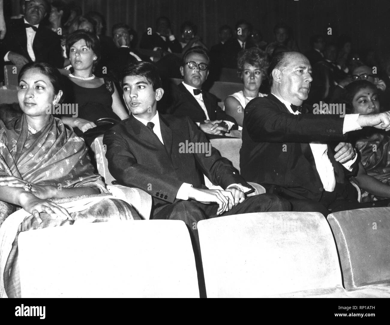 Roberto Rossellini, sonali Das Gupta, festival du film de Venise, 1966 Banque D'Images