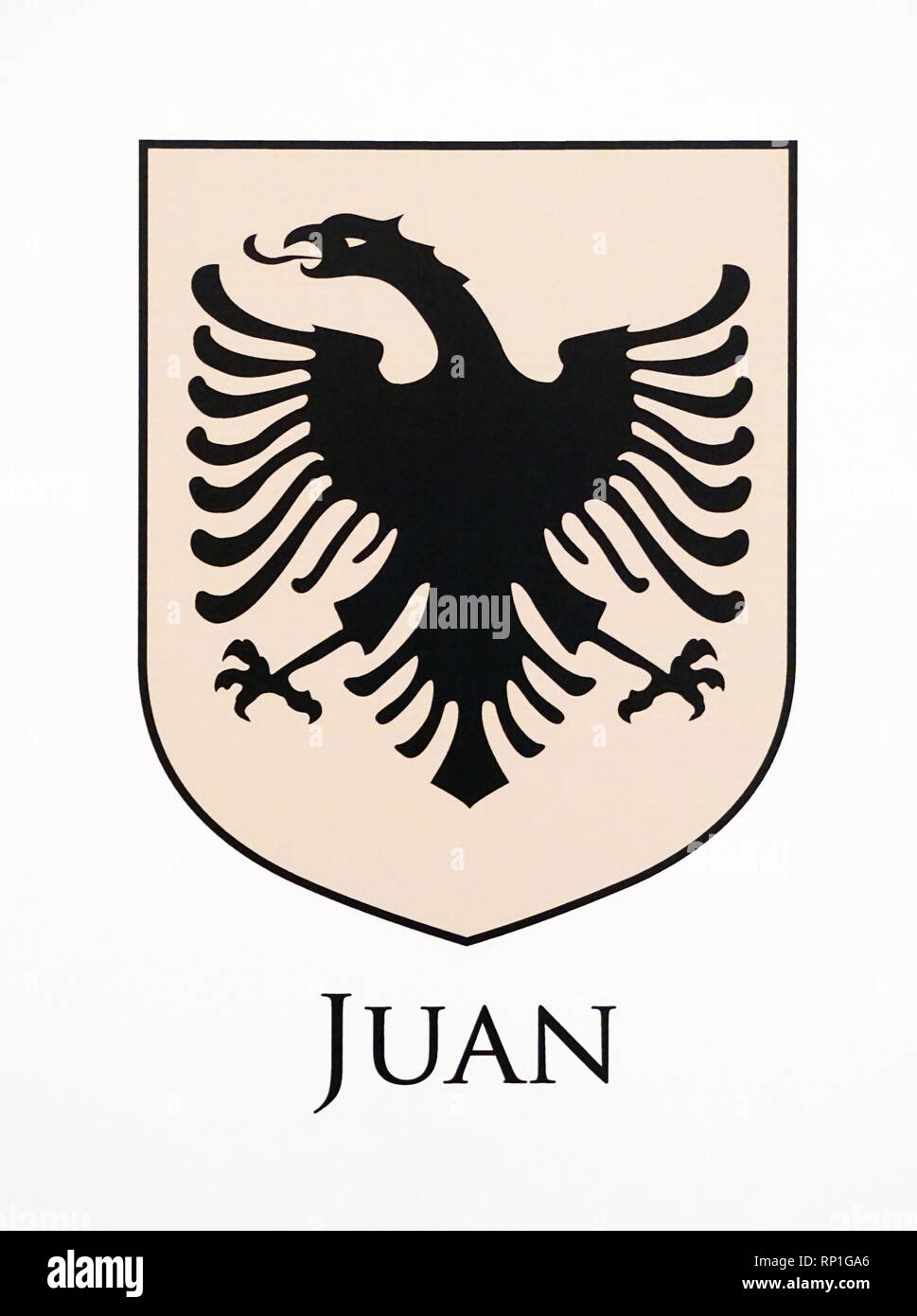 Armoiries de la famille de Juan ou ''important '' les gens d'armes ou d'armoiries armoiries de la ville de la ville d'Alicante.Certains remontent au 15e siècle.L'Espagne. Banque D'Images