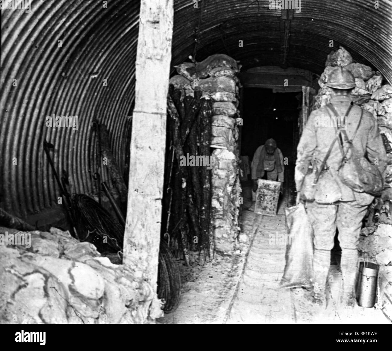 1. Weltkrieg Französische Bunkerstellung - 1ère Guerre Mondiale bunker Français - 1ère guerre mondiale Bunker français Banque D'Images