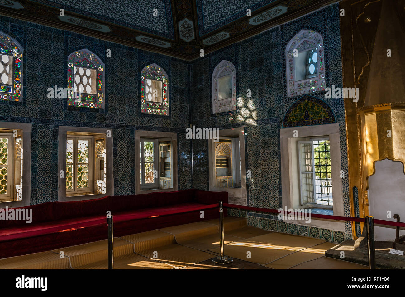L'intérieur de la borne de Bagdad, Palais Topkapi, Istanbul Banque D'Images