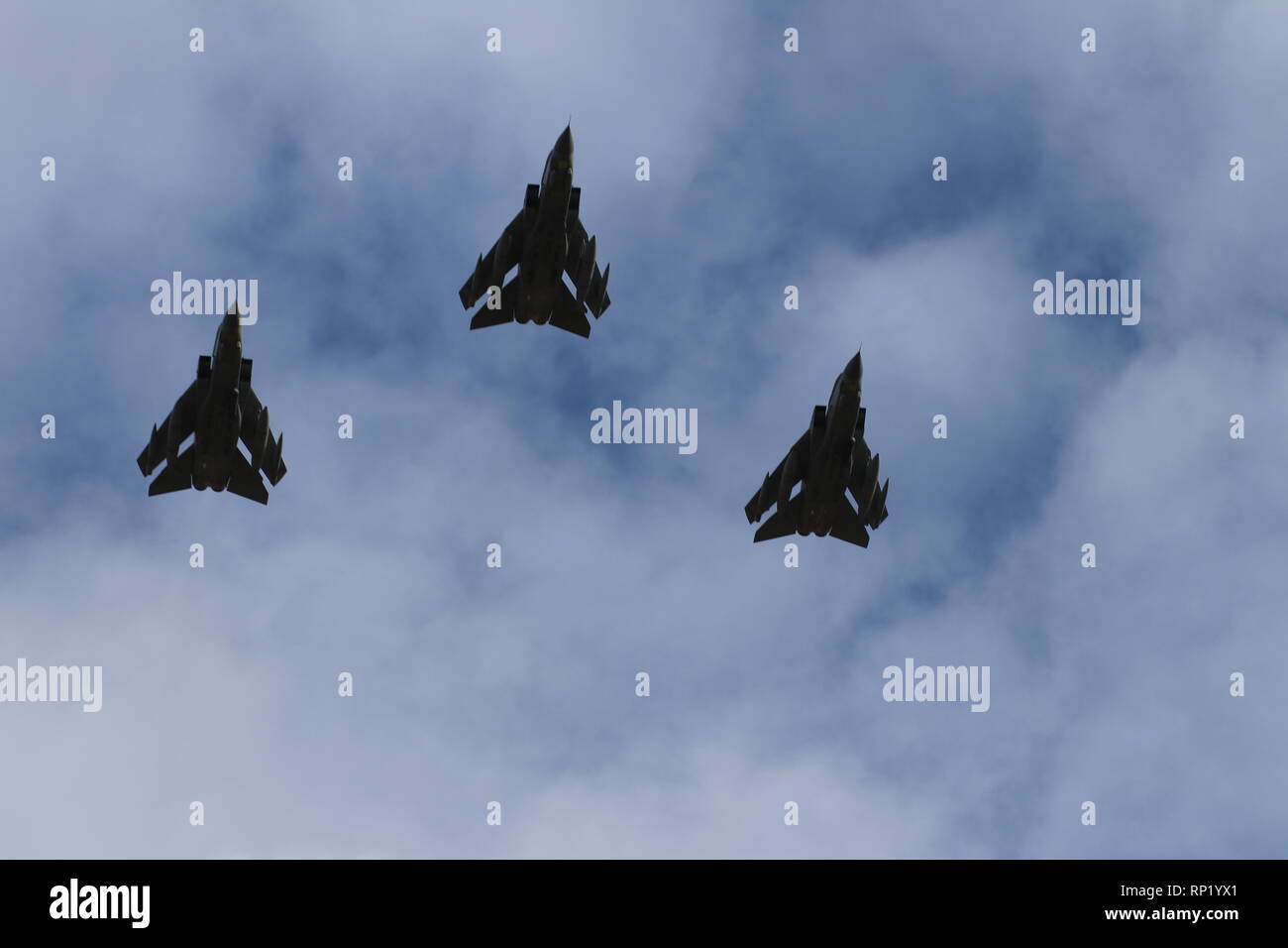 RAF Tornado défilé sur Duxford Cambridgeshire, Angleterre IWM Banque D'Images