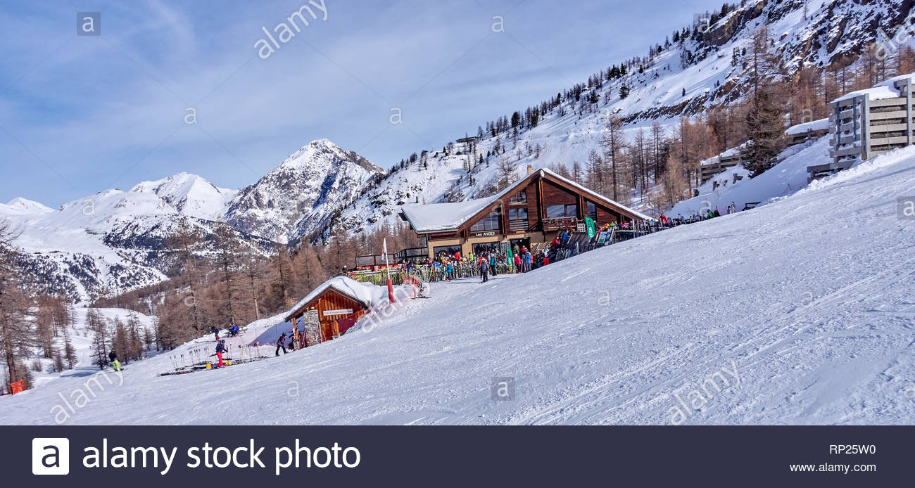 Montgenèvre France 8 Février 2019 Restaurant De