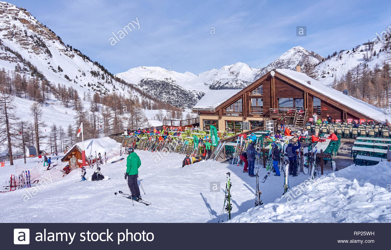 Montgenèvre France 8 Février 2019 Restaurant De