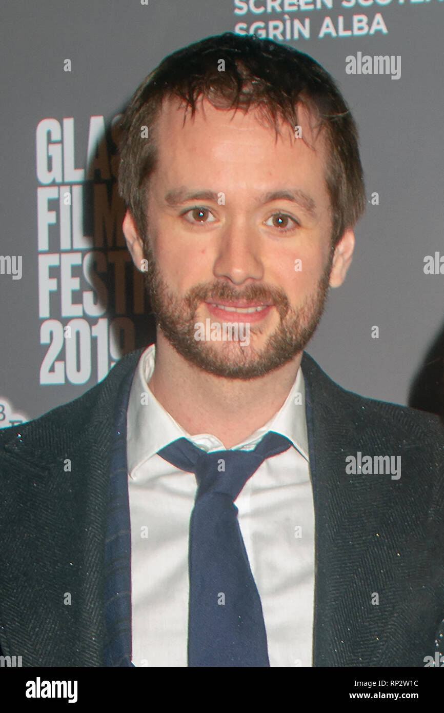 Glasgow, Ecosse, Royaume-Uni. 20 Février, 2019. Festival du Film de Glasgow 2019 (GFF) a ouvert à la Glasgow Film Theatre (GFT), ce soir, avec la projection de la Mi90s. C'était la première du film au Royaume-Uni, une partie du Gala Strand, qui a été écrit et réalisé par Jonah Hill. Mi90s est "un accueil chaleureux, célébration de l'irrépressible, jamais-dire-die esprit [d'un garçon de 13 ans].' GFF soit jusqu'au 03 mars 2019. Acteur, Sean Biggerstaff, sur le tapis rouge. Iain McGuinness / Alamy Live News Banque D'Images