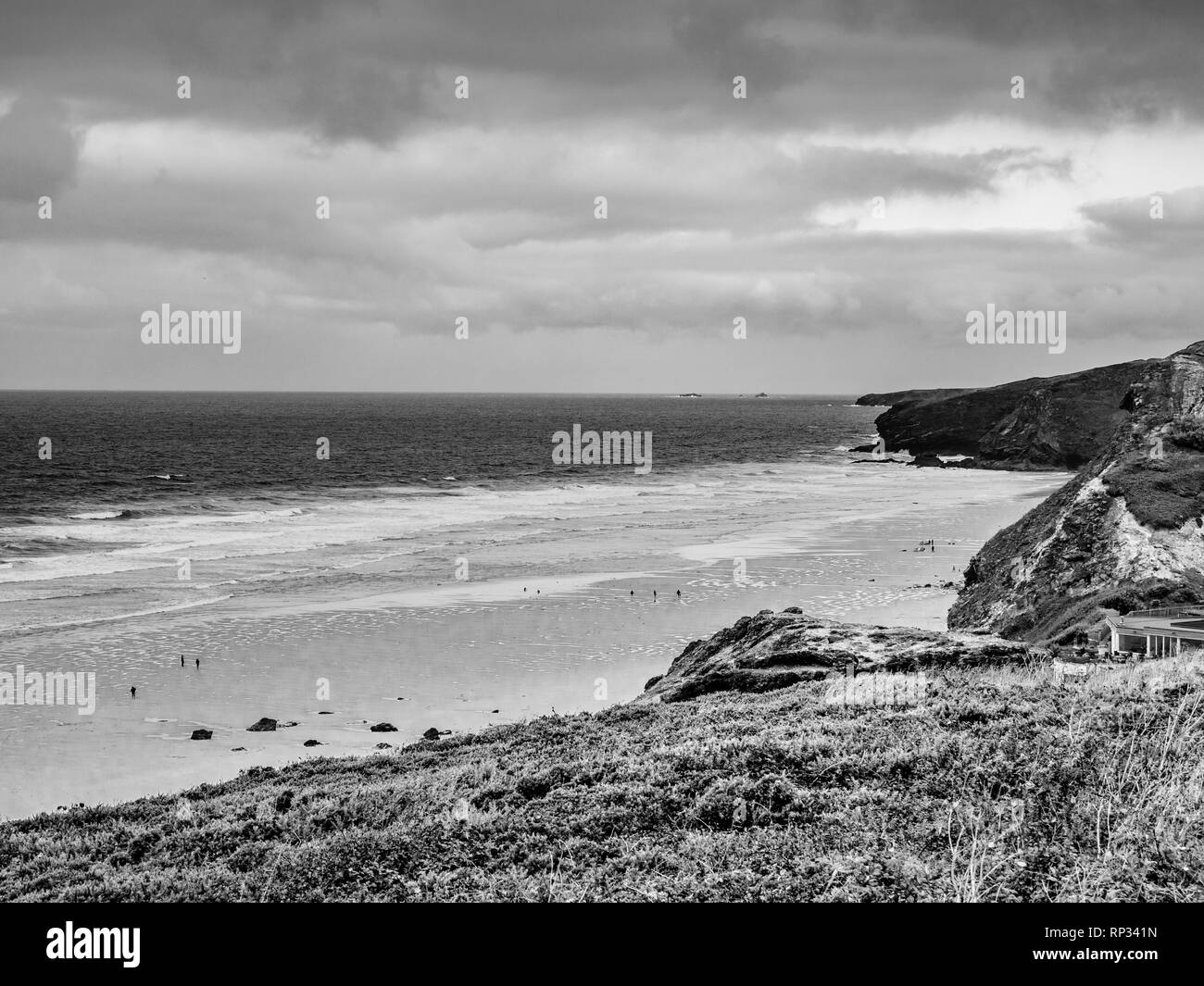 Les belles plages de sable à Cornwall en Angleterre Banque D'Images