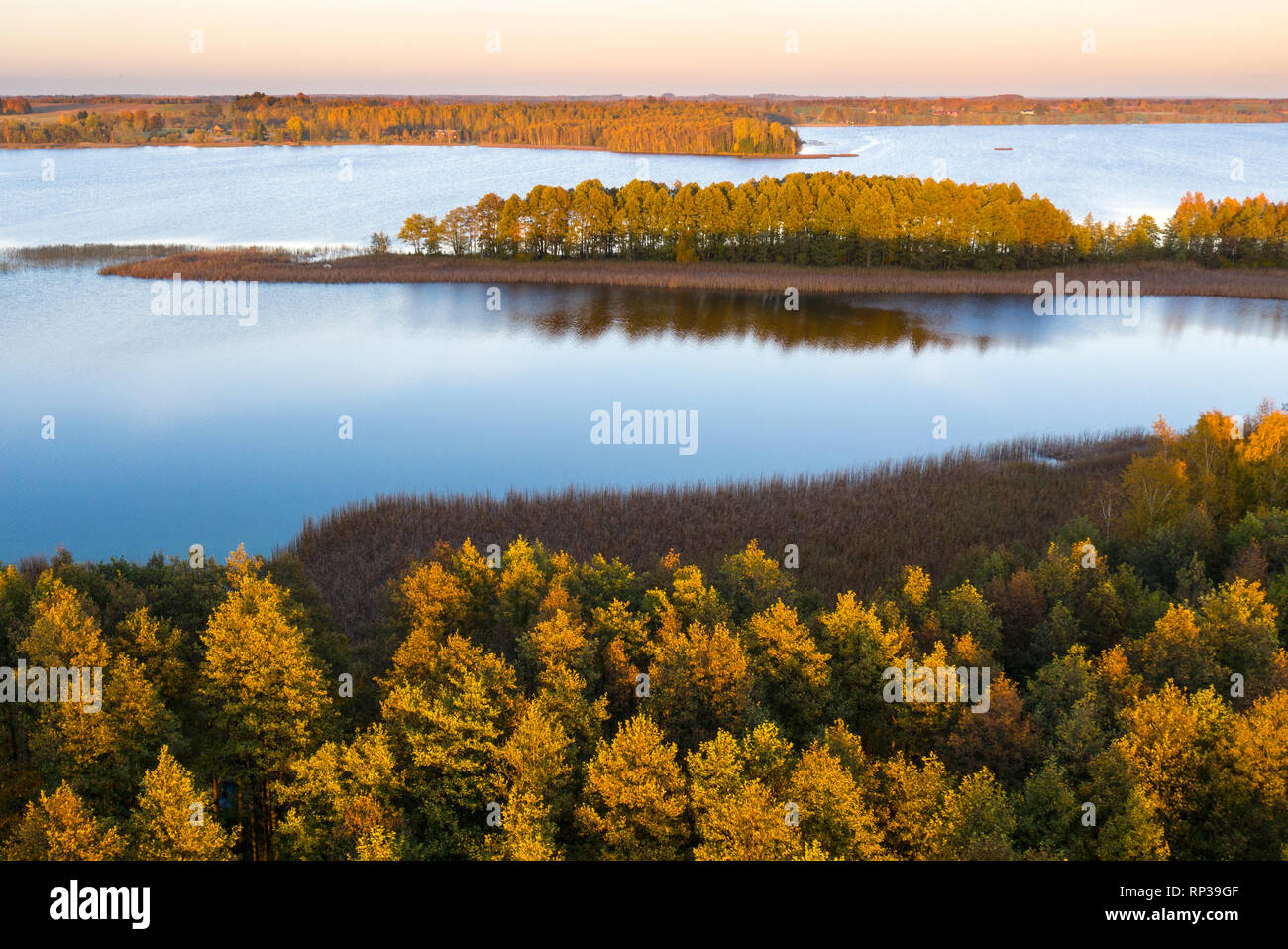 Saadjärv Vooremaa Lac, paysage, l'Estonie. Banque D'Images