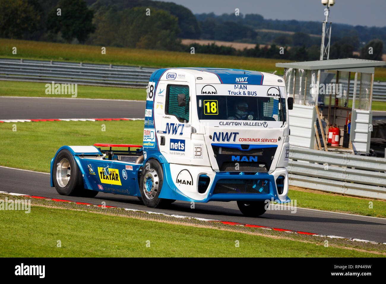 John Newell dans le MAN TGS, Division 1, 2018 Course de camion de Snetterton, Norfolk, Royaume-Uni. Banque D'Images