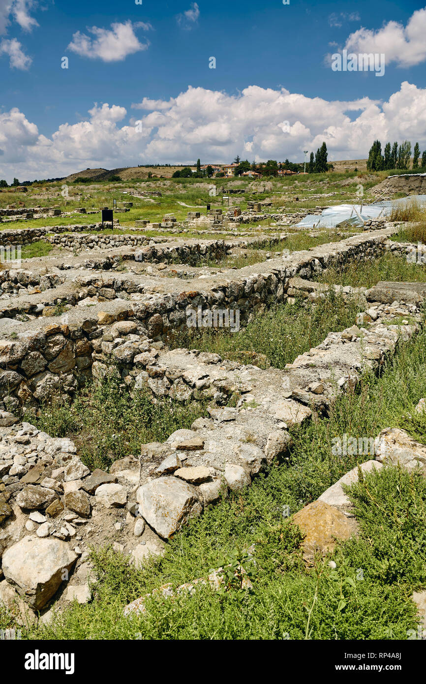 Photos et images d'Alaca Höyük (Alacahoyuk) site archéologique Hittite Alaca, Çorum, Province de la Turquie, également connu comme Alacahüyük Aladja-Hoyuk Euyu,, Banque D'Images