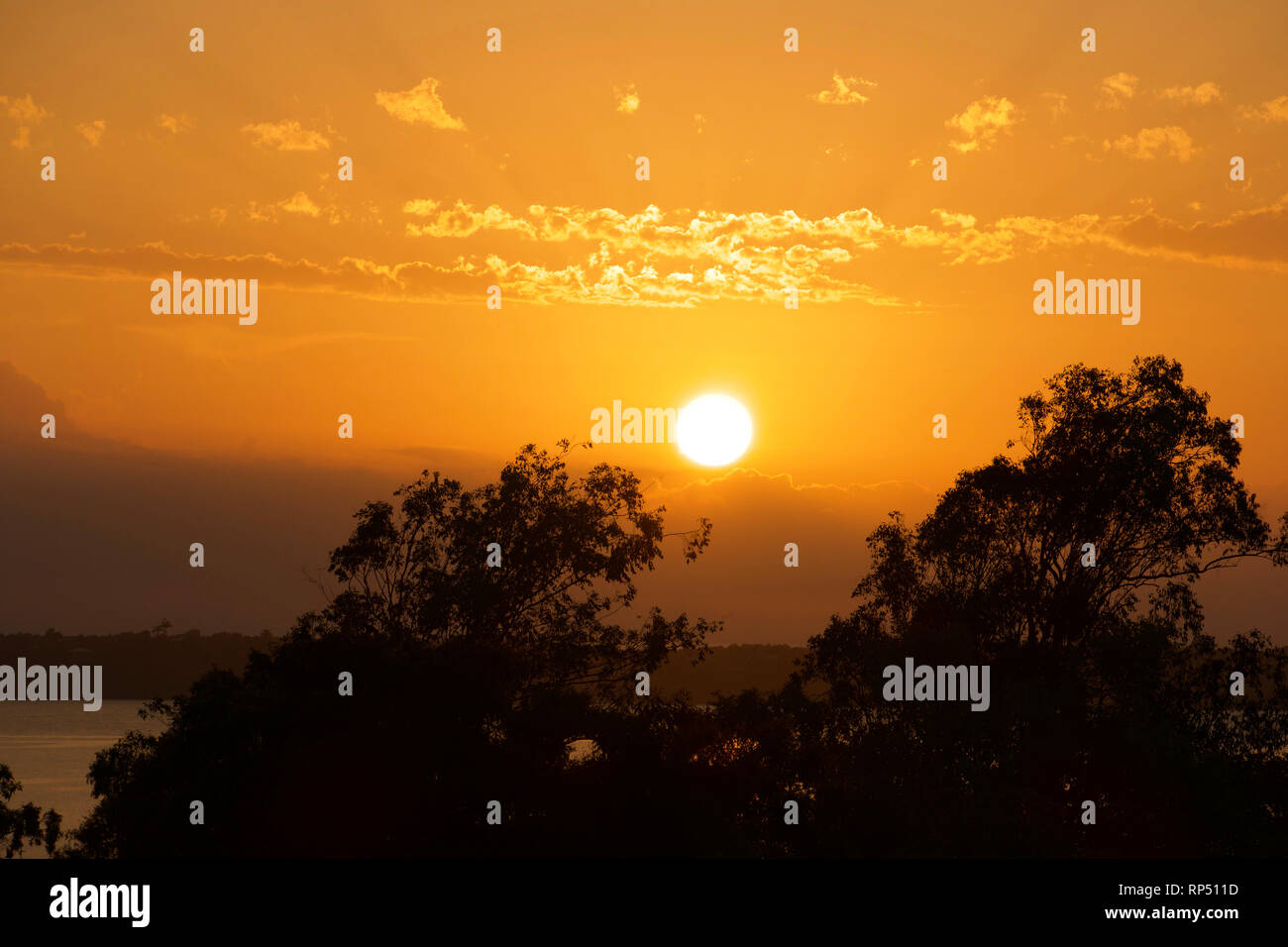 Beau Lever de soleil dans le brésilien Banque D'Images
