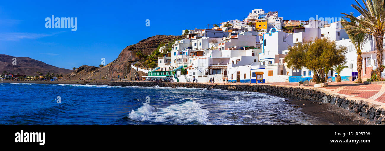 Beau village de Las Playitas Fuerteventura Island,Espagne,. Banque D'Images
