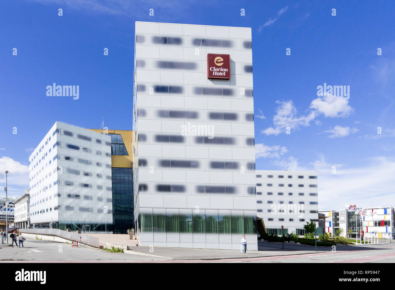 Clarion Hotel Trondheim/Norvège, l'un des plus grands hôtels de la Scandinavie convention avec 400 chambres et 18 salles de réunion. Banque D'Images