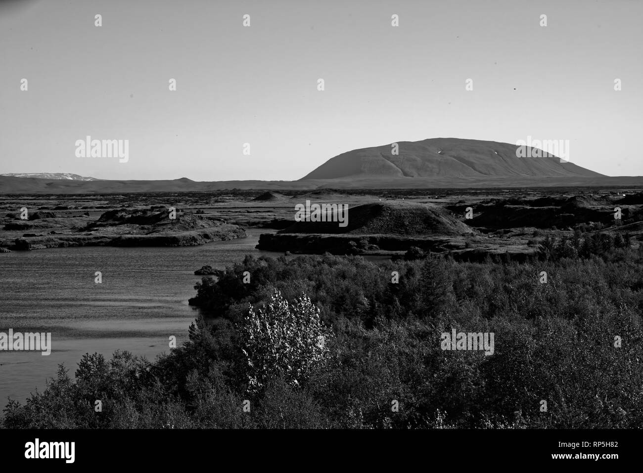 Kalfastrond sculpture de lave autour du lac Myvatn en Islande Banque D'Images