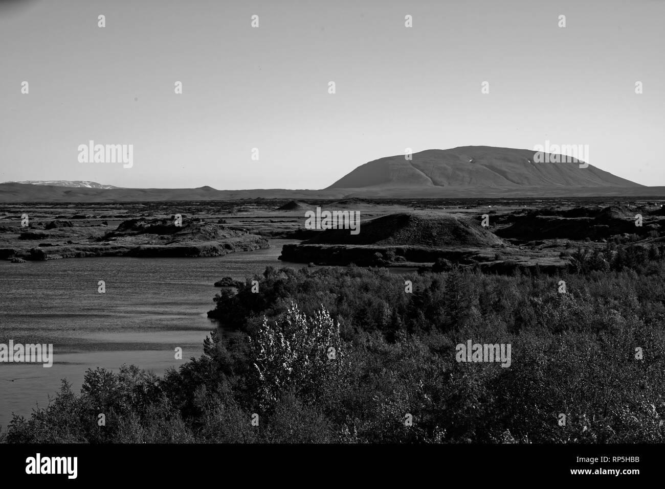Kalfastrond sculpture de lave autour du lac Myvatn en Islande Banque D'Images