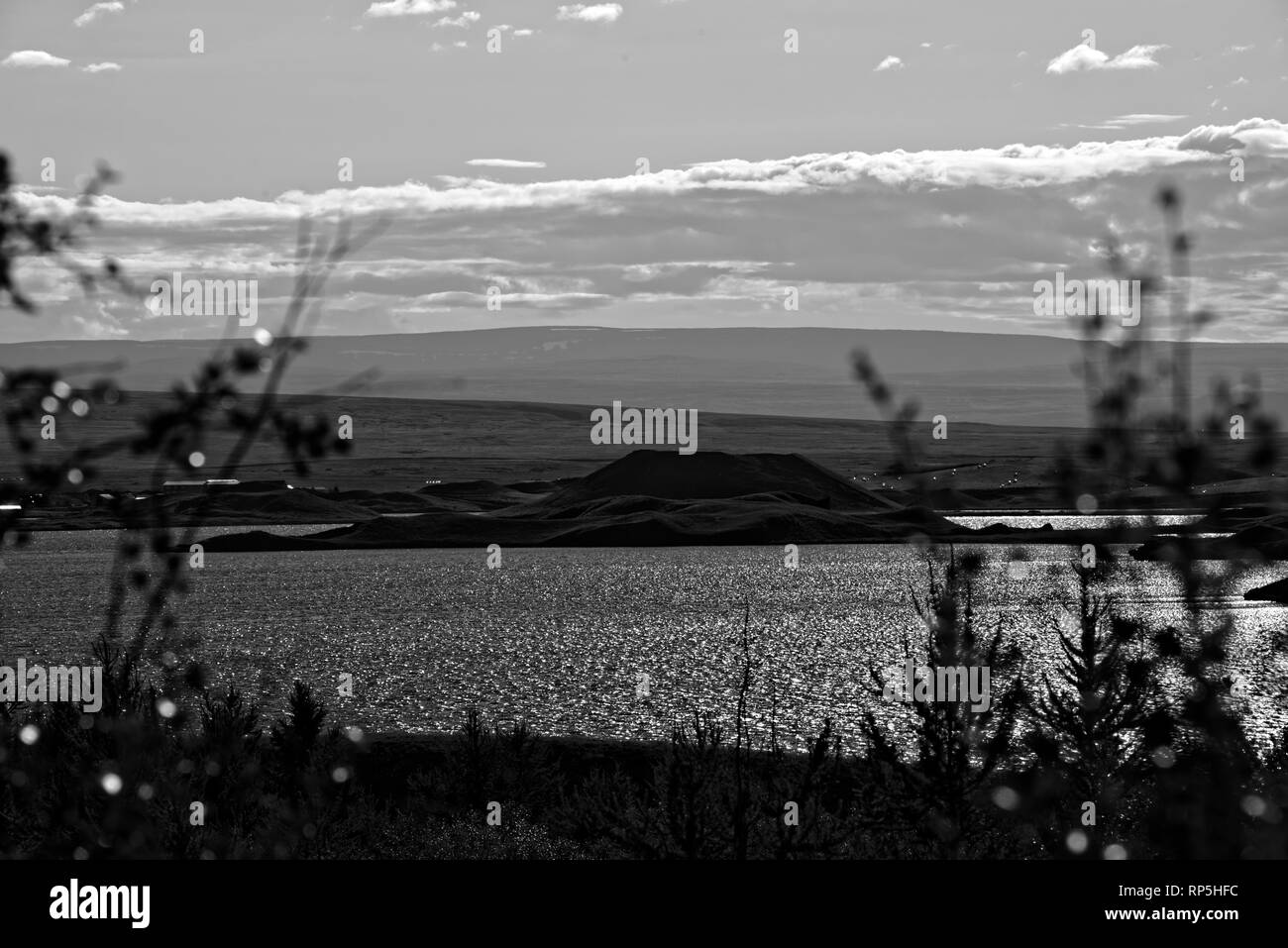 Kalfastrond sculpture de lave autour du lac Myvatn en Islande Banque D'Images