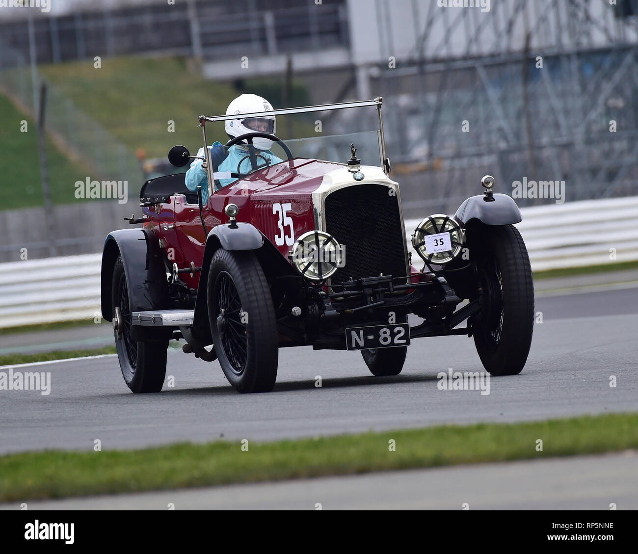 Robert Glover, Vauxhall Velox 30-98, CSECC, Pomeroy Trophy, Silverstone, 16 février 2019, des voitures, de la concurrence, Février, fun, véhicules historiques, iconique, m Banque D'Images