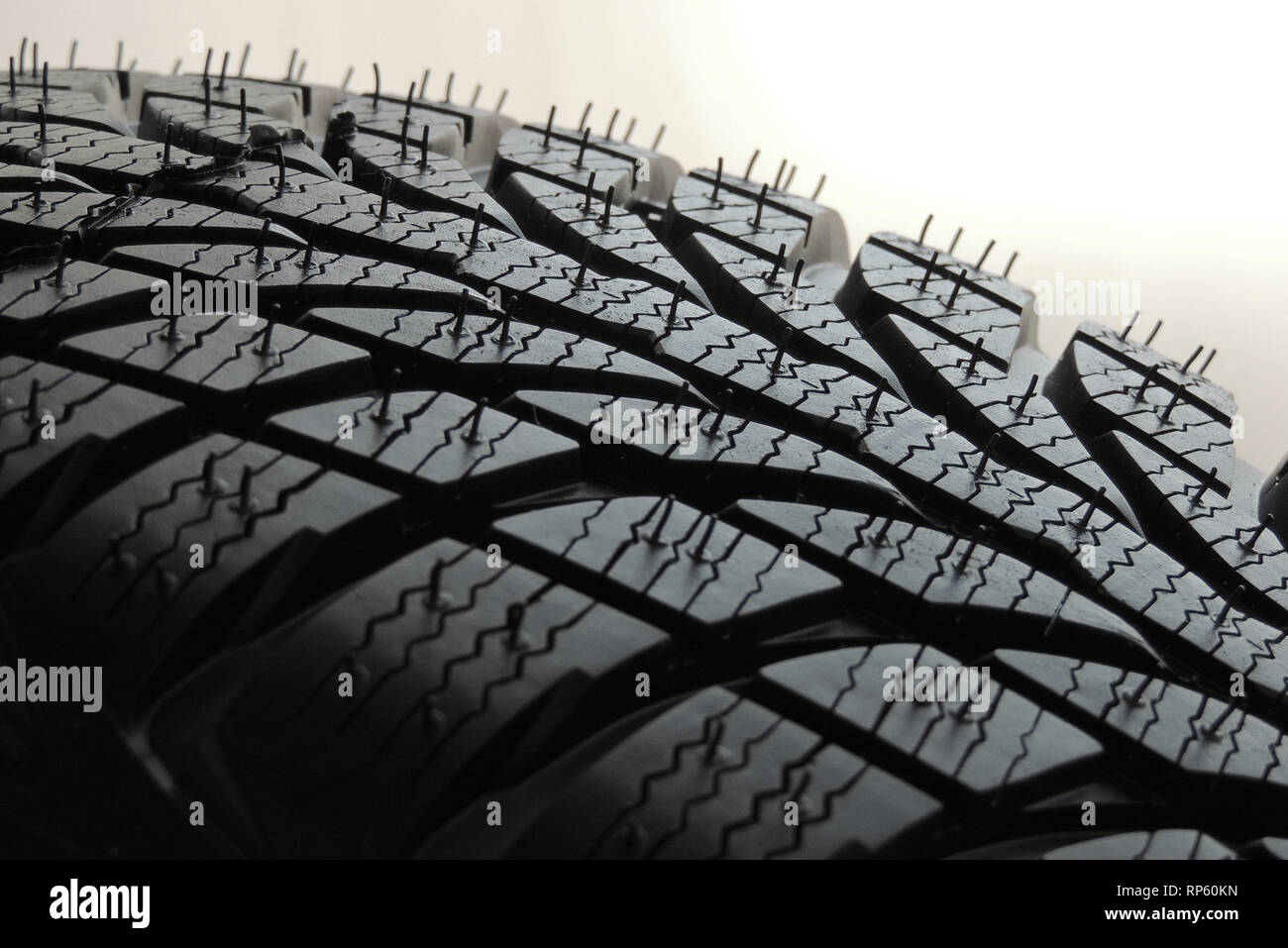La bande de roulement des pneus voiture Pattern Design Close Up Image Banque D'Images