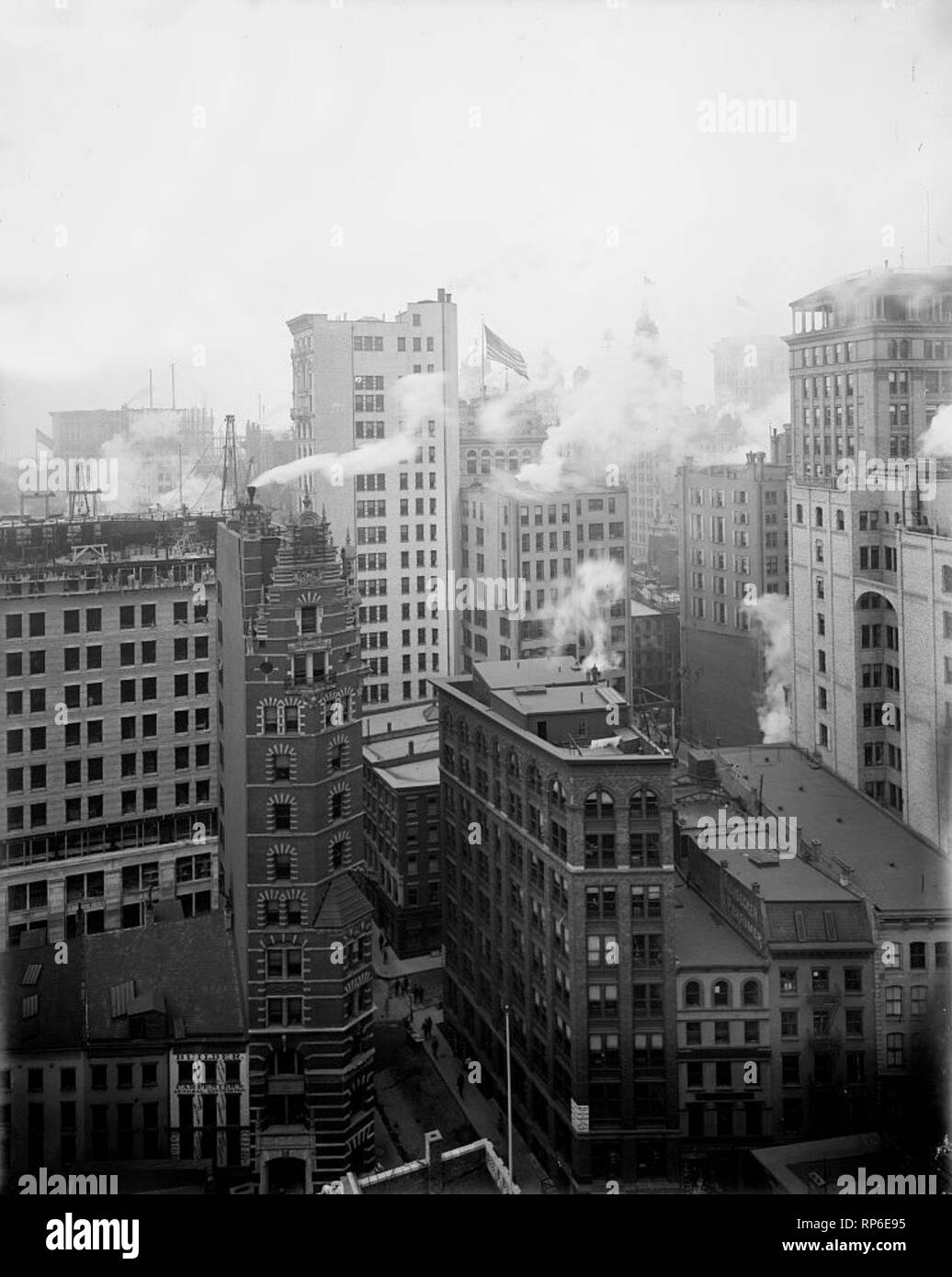 Gratte-ciel, New York 1900. Banque D'Images