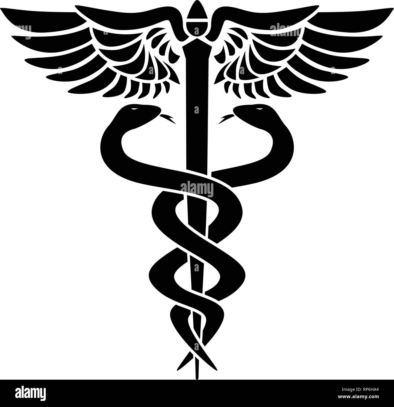Caducée symbole médical Illustration de Vecteur