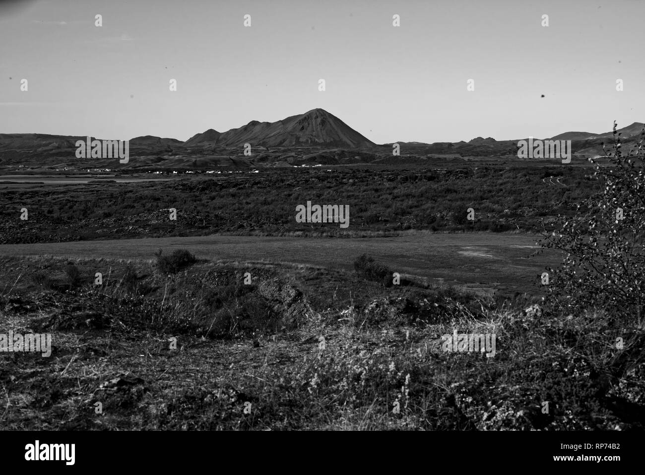 Kalfastrond sculpture de lave autour du lac Myvatn en Islande Banque D'Images