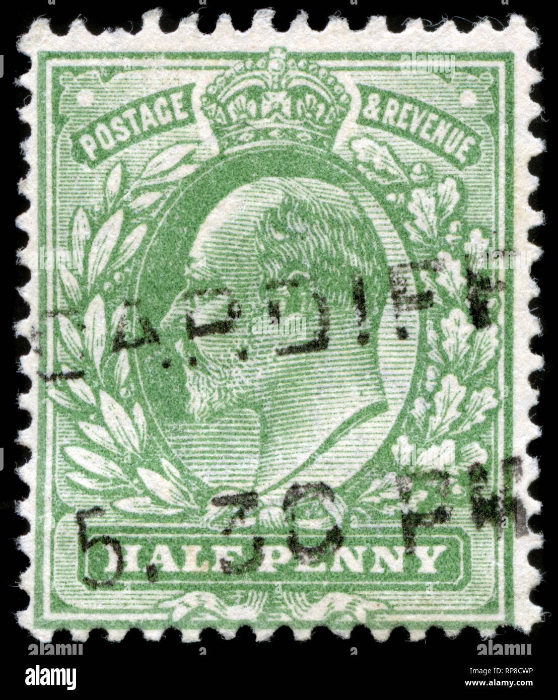 Timbre-poste du Royaume-Uni et l'Irlande du Nord dans la King Edward VII - Definitivesseries publié en 1904 Banque D'Images