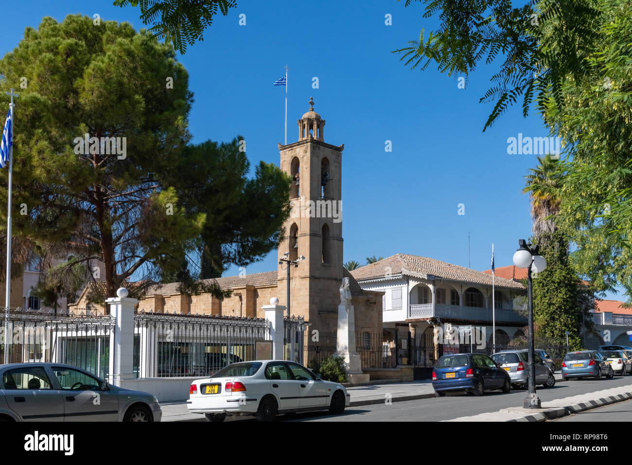 Nicosie, Chypre - novembre 2. En 2018. Le beffroi Cathédrale de Saint John the Divine Banque D'Images
