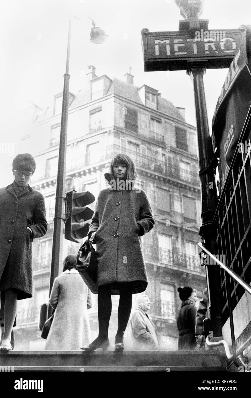 Métro, Paris, France, 1970 Banque D'Images