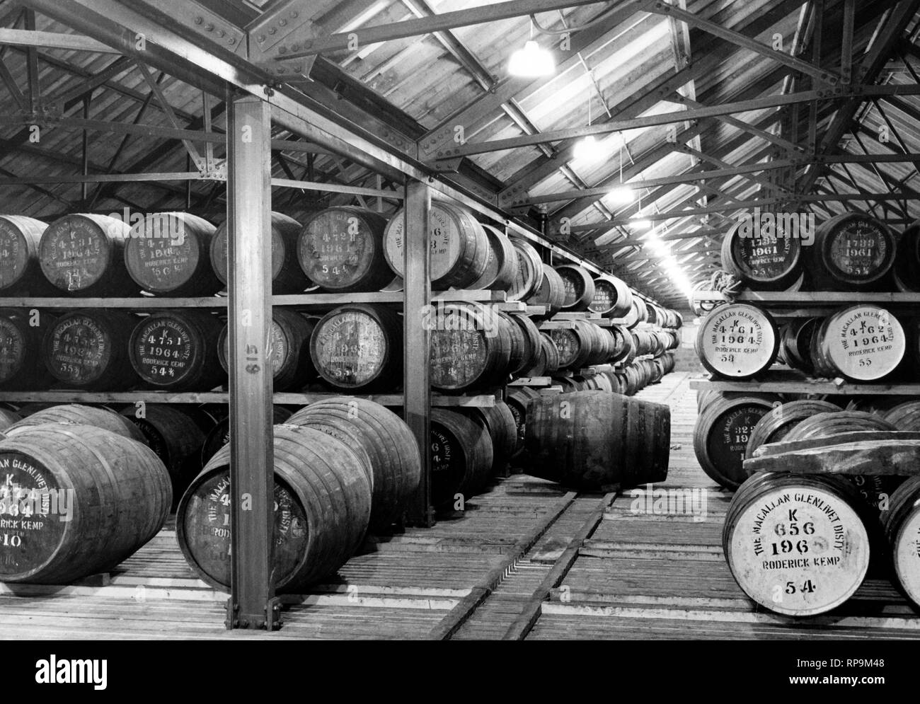 La distillerie macallan sherry oak, craigellachie, Ecosse, 1967 Banque D'Images