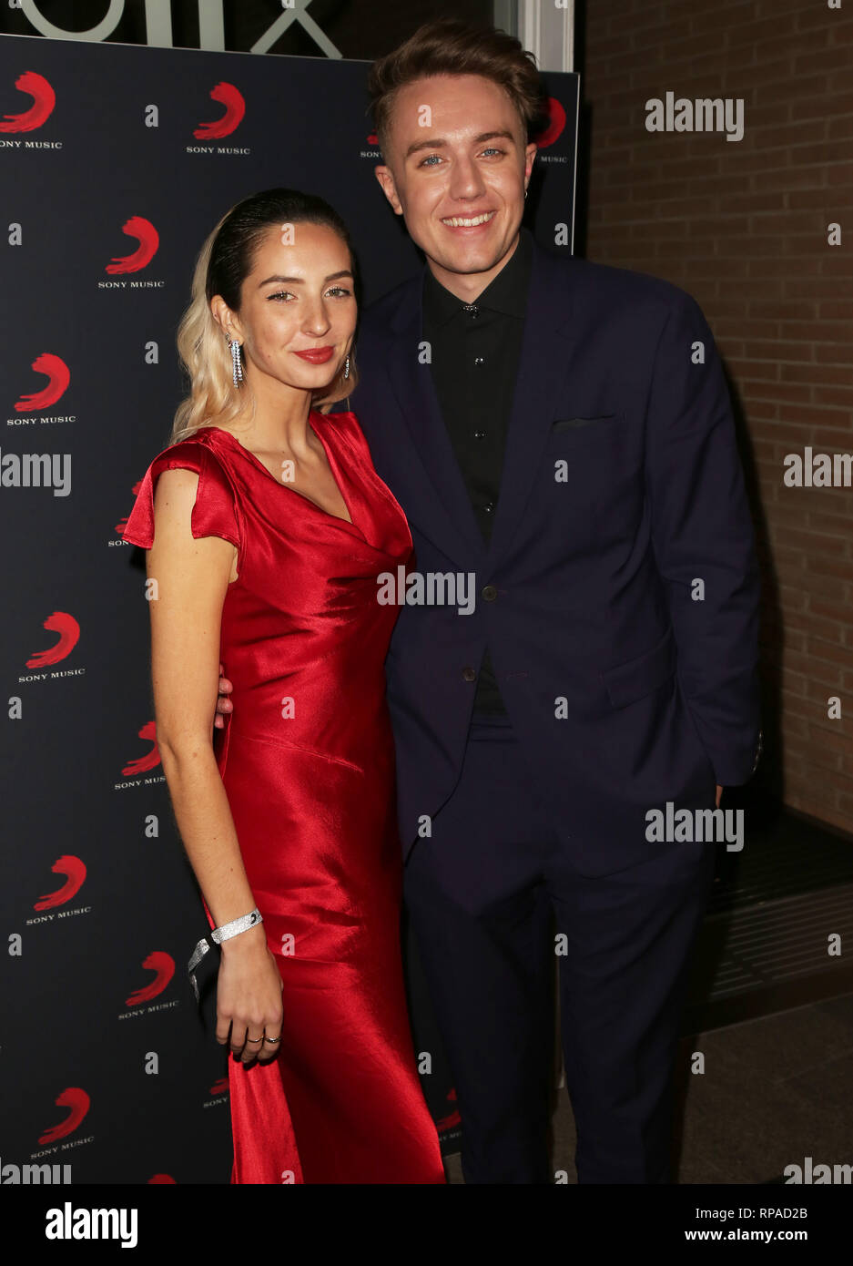 Londres, Royaume-Uni. Feb 20, 2019. Kemp romain vu à la Sony Music après partie pour les Brit Awards 2019 au Shard à Londres. Credit : Brett Cove/SOPA Images/ZUMA/Alamy Fil Live News Banque D'Images