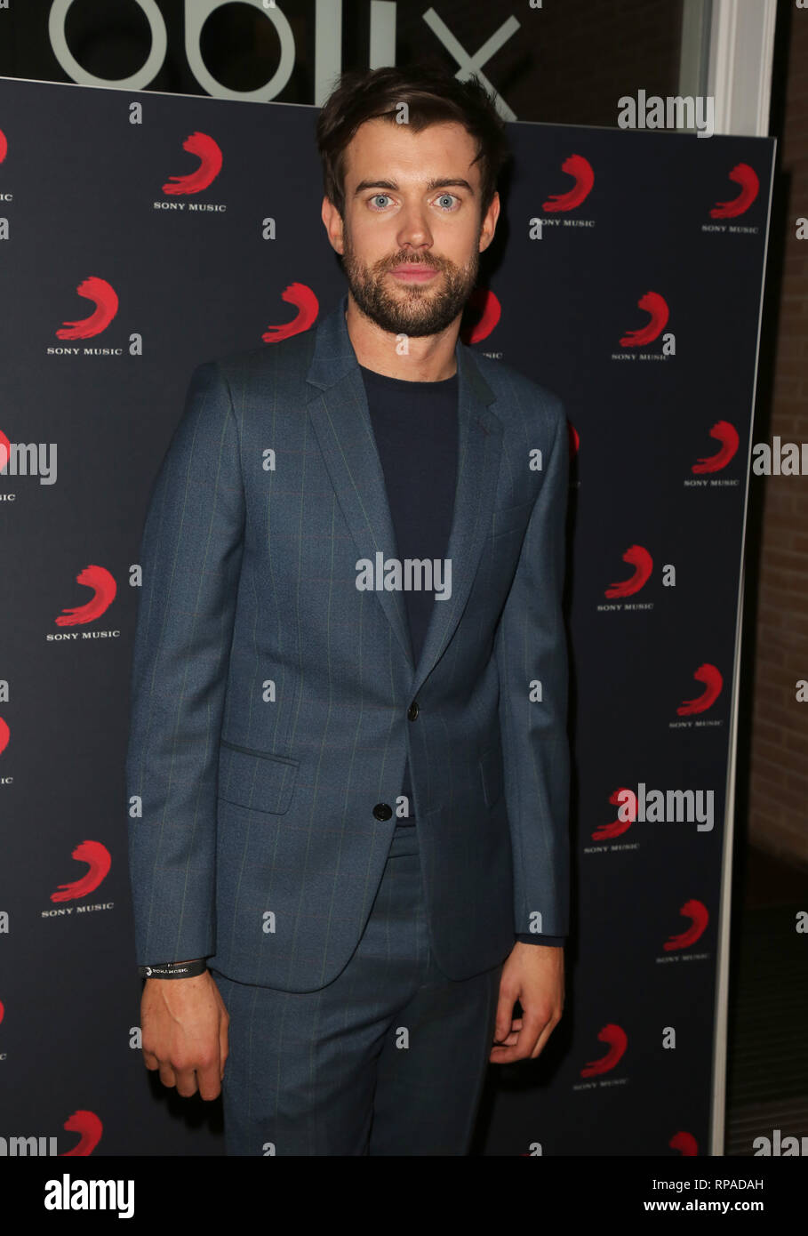 Londres, Royaume-Uni. Feb 20, 2019. Jack Whitehall vu au Sony Music après partie pour les Brit Awards 2019 au Shard à Londres. Credit : Brett Cove/SOPA Images/ZUMA/Alamy Fil Live News Banque D'Images