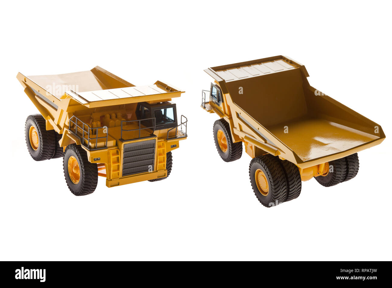 Camion benne charge lourde, véhicule de l'angle avant et arrière Banque D'Images