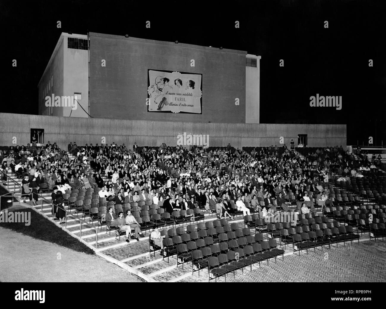 Palazzo del cinema, Lido di Venezia 1950 Banque D'Images