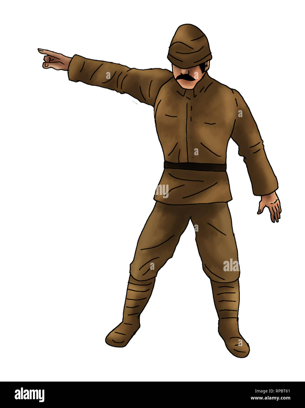Le capitaine ottoman Banque D'Images