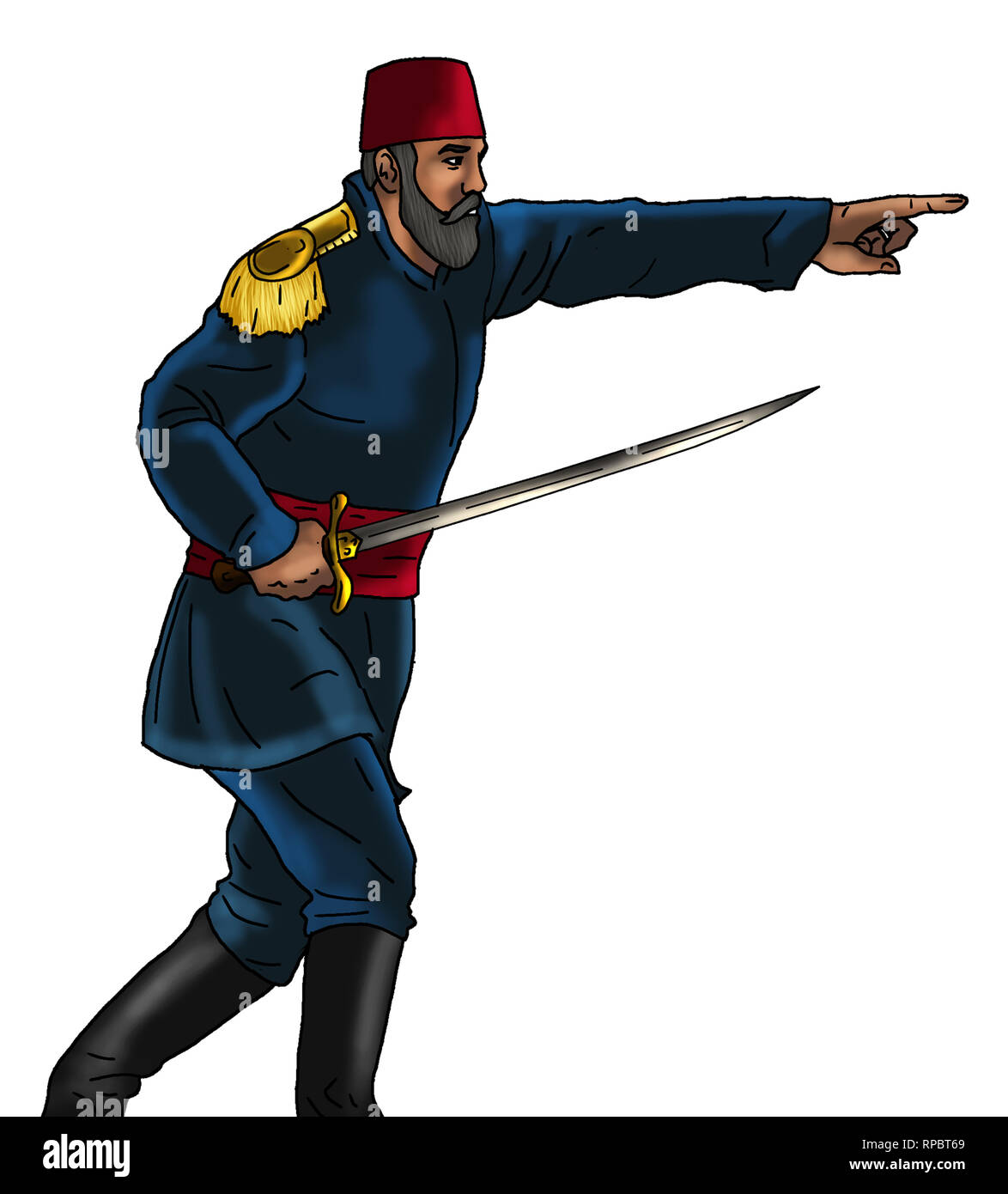 Général Ottoman Banque D'Images
