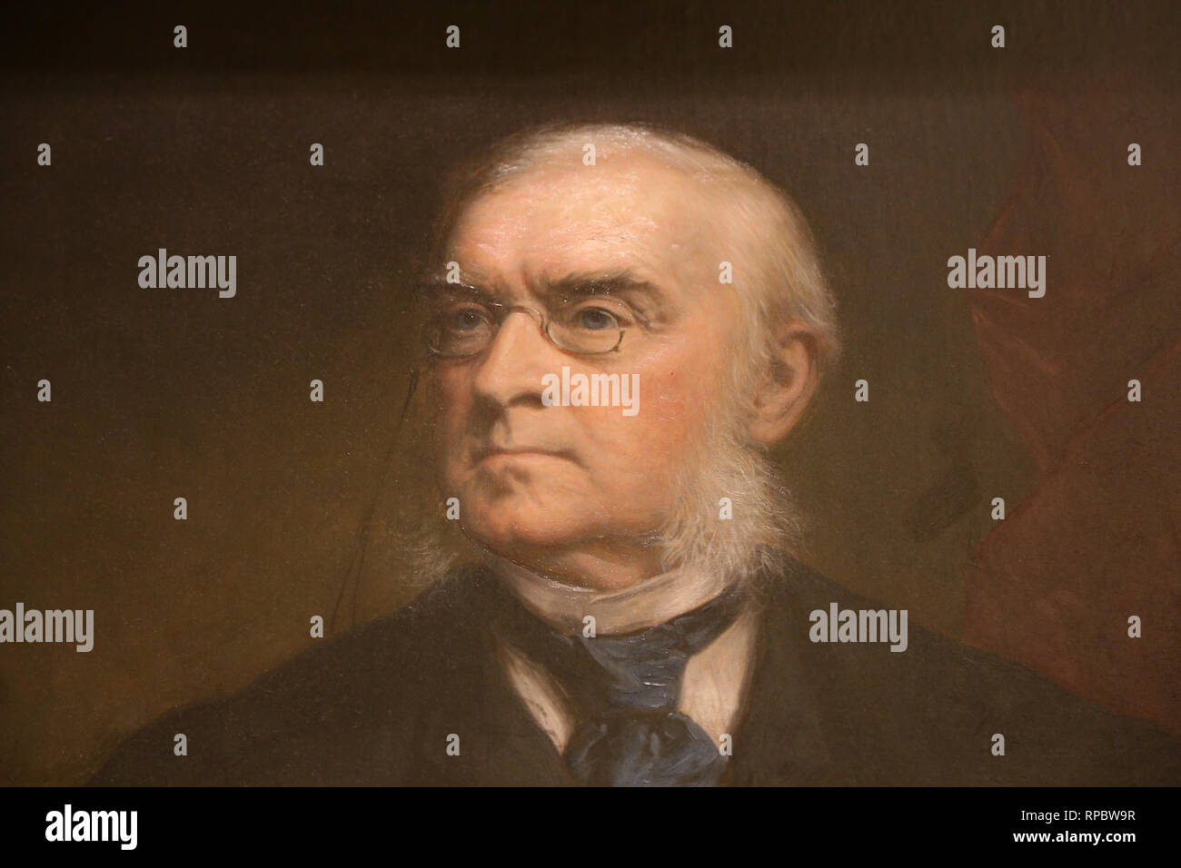 Robert Kennedy Lenox (1822-87). Portrait par Daniel Huntington (1816-1906). Huile sur toile, 1890. Banque D'Images