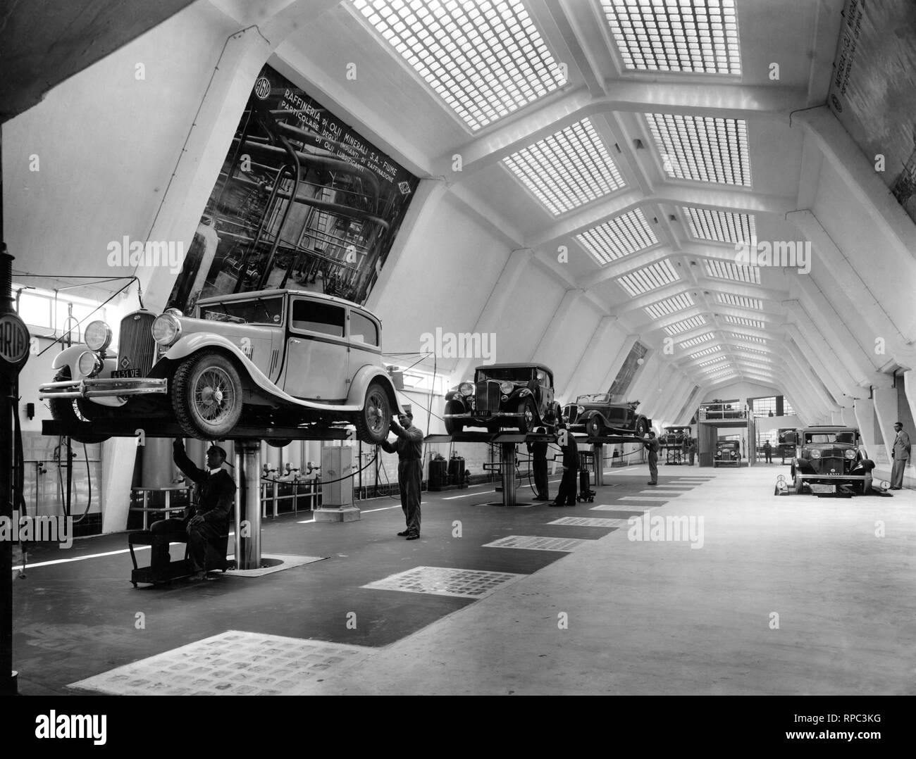 Garage agip, VENISE 1920-30 Banque D'Images