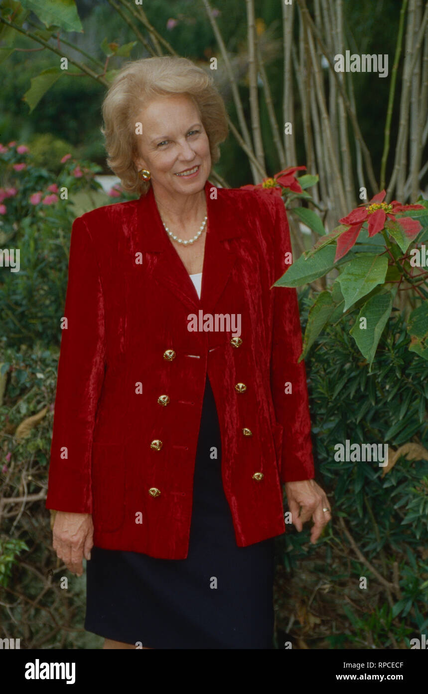 Marie Louise Gräfin von Schönburg Glauchau à Marbella, Espagne 1995. Marie Louise Comtesse de Schoenburg Glauchau à Marbella, Espagne 1995. Banque D'Images