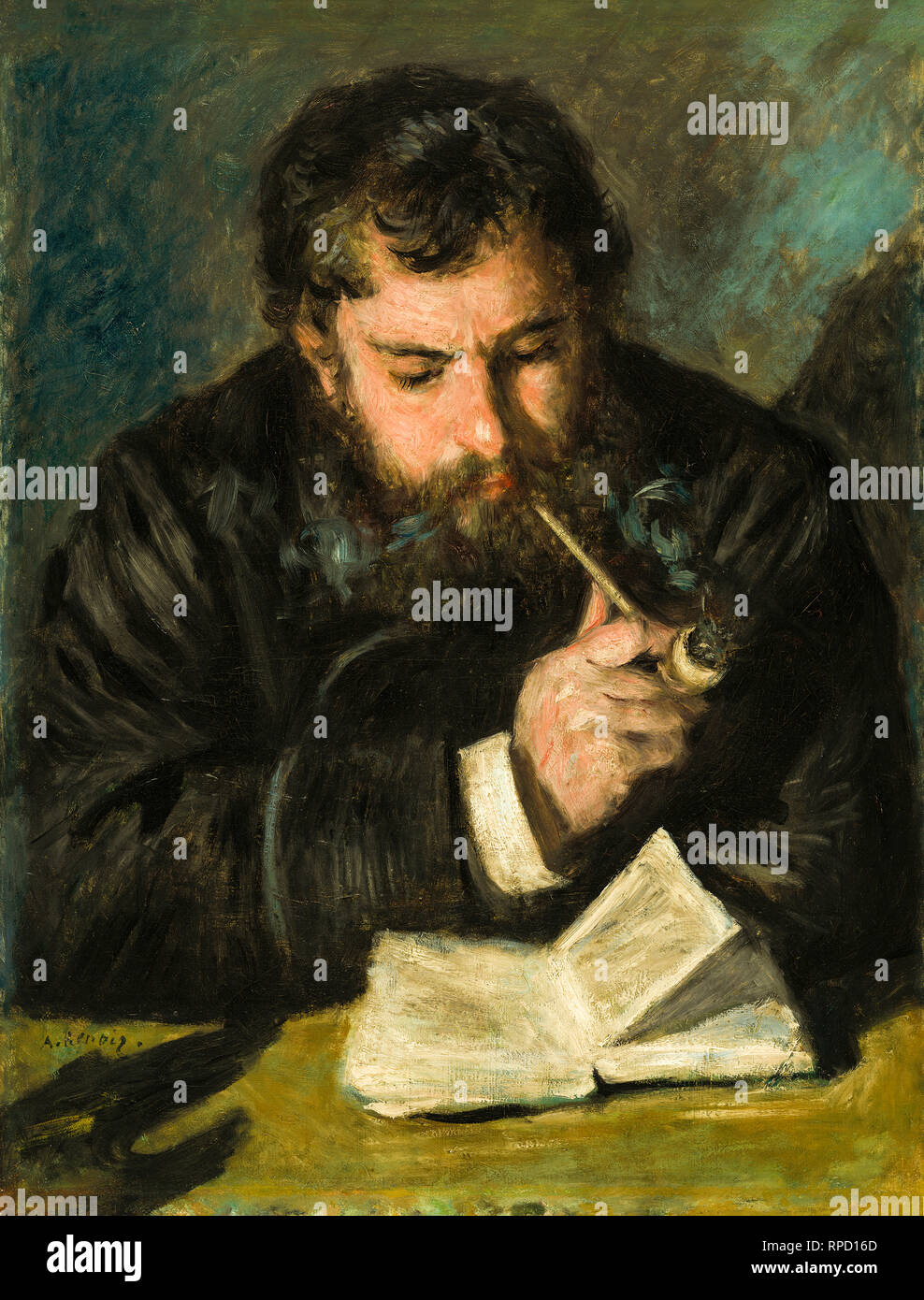 Portrait de Renoir, Claude Monet, 1872, peinture Banque D'Images