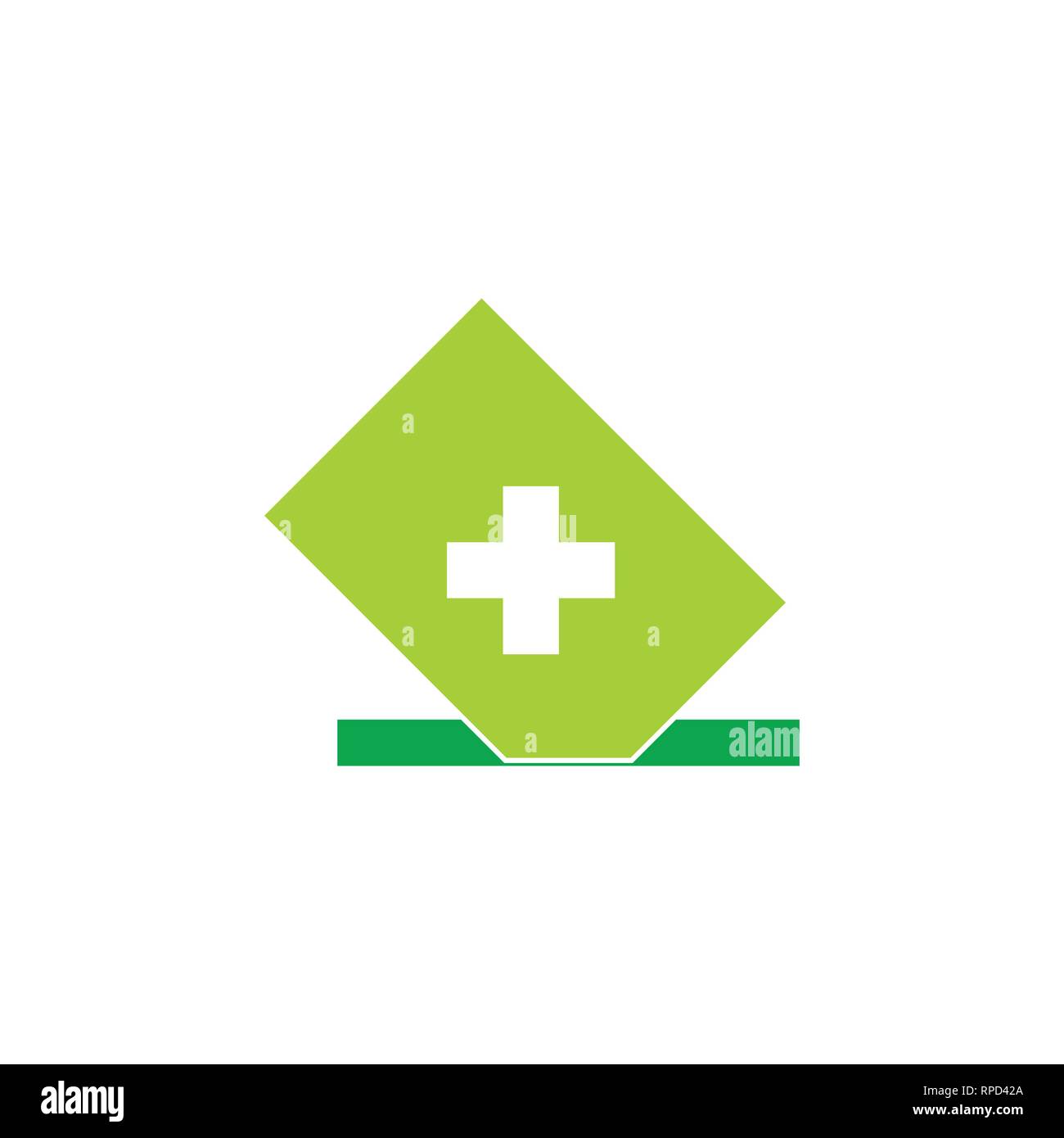 Carte médicale insérer symbole vecteur icône Illustration de Vecteur