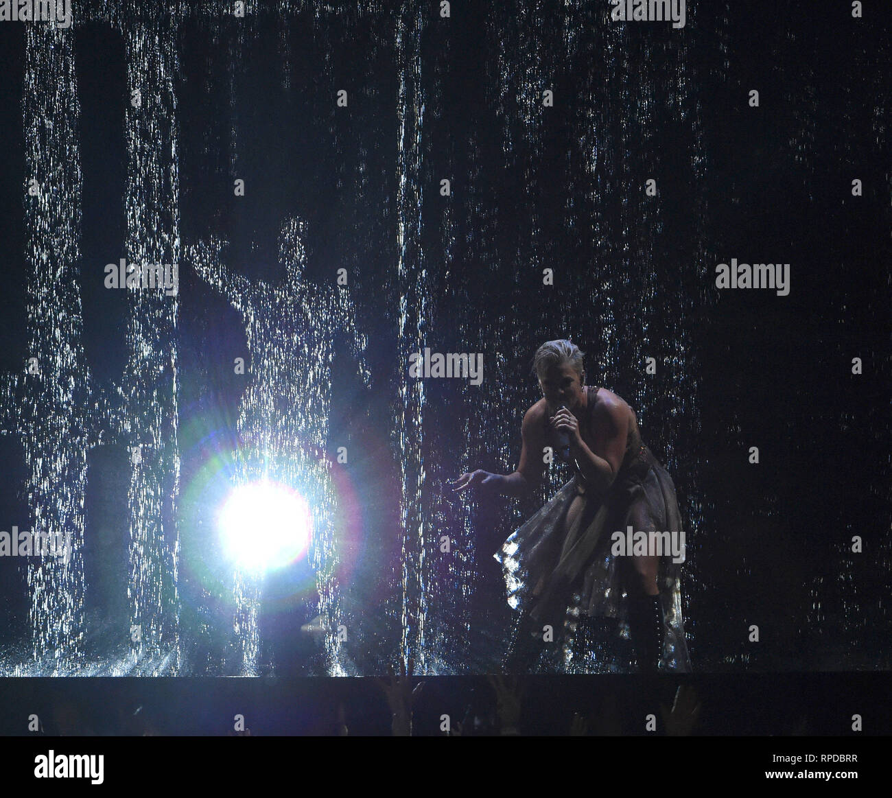 La photo doit être crédité ©Presse Alpha 079965 20/02/2019 Pink Alecia Moore des Brit Awards 2019 Live Show à l'O2 Arena de Londres Banque D'Images