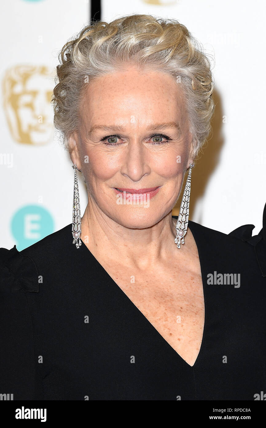 L'actrice américaine Glenn Close assiste à l'EE British Academy Film Awards au Royal Albert Hall de Londres.10 Février 2019 © Paul Treadway Banque D'Images