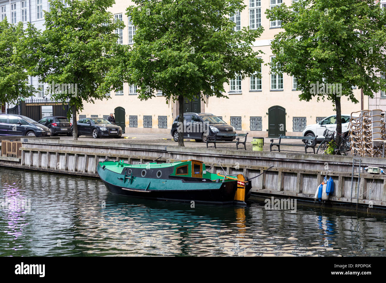 Quartier de Christianshavn à Copenhague, Danemark Banque D'Images