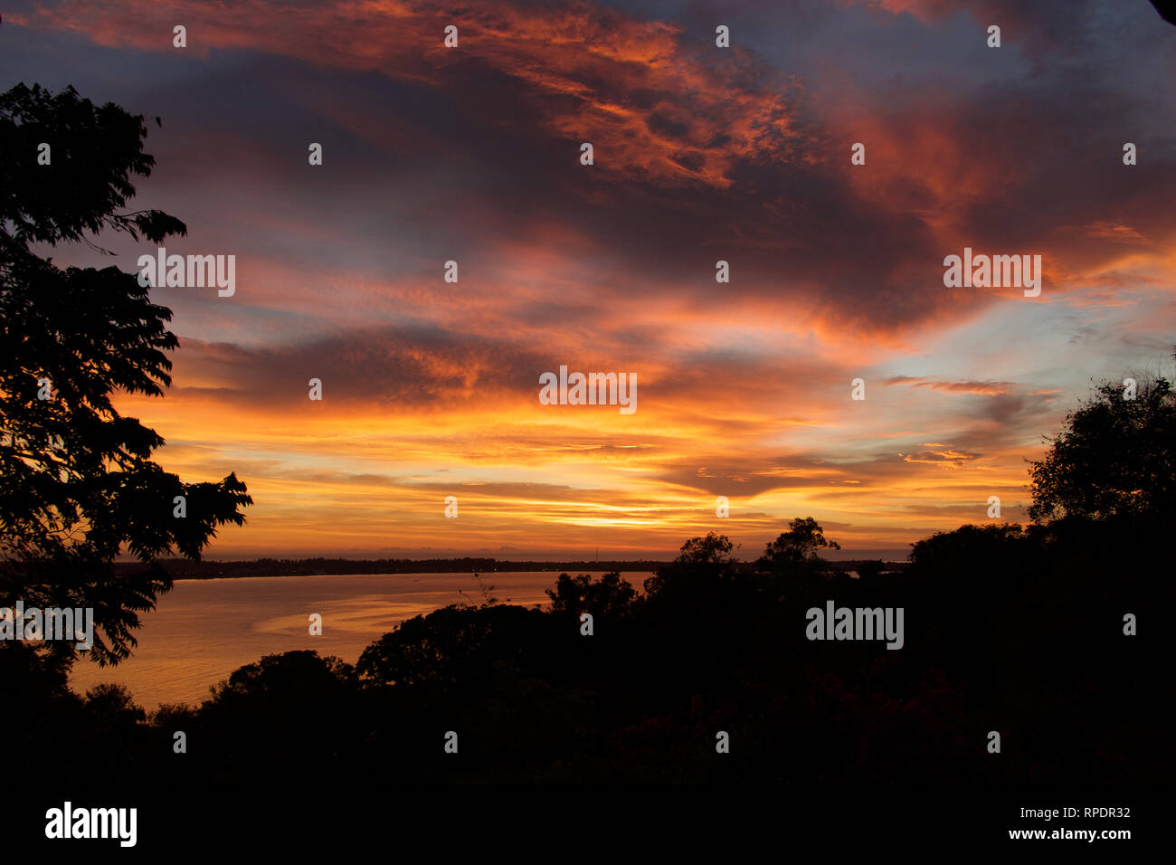 Beau Lever de soleil dans le brésilien Banque D'Images